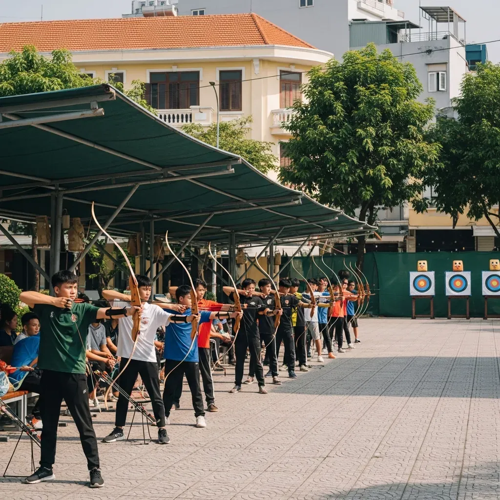 Sân bắn cung khu trung tâm Quận 1 Sài Gòn