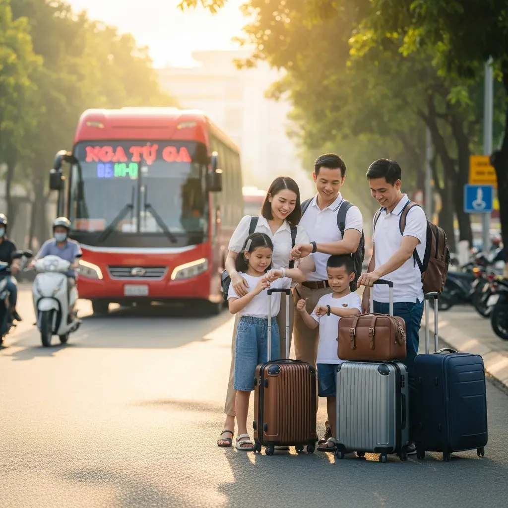 Chuẩn bị trước khi ra bến xe Ngã Tư Ga