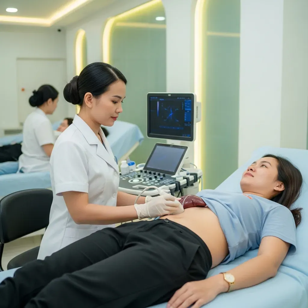 Tầm soát gan bằng siêu âm tại bệnh viện quốc tế Vinmec