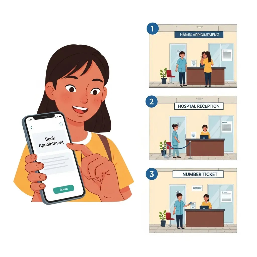 Quy trình đặt lịch khám tim mạch qua app