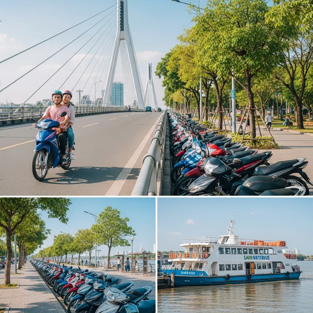 Đường qua cầu Ba Son tới Thủ Thiêm và buýt sông Saigon Waterbus cập bến