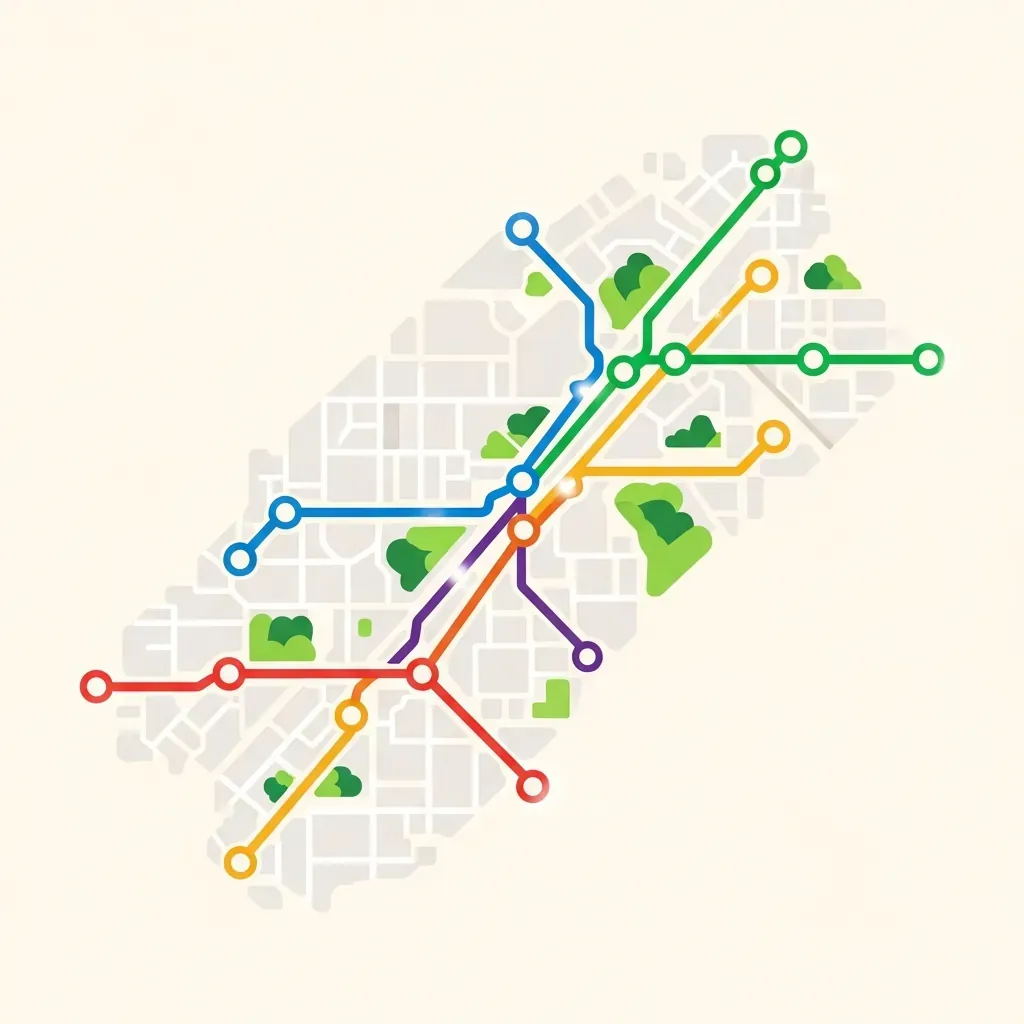 Minh họa hai nhánh tuyến metro số 3a và 3b