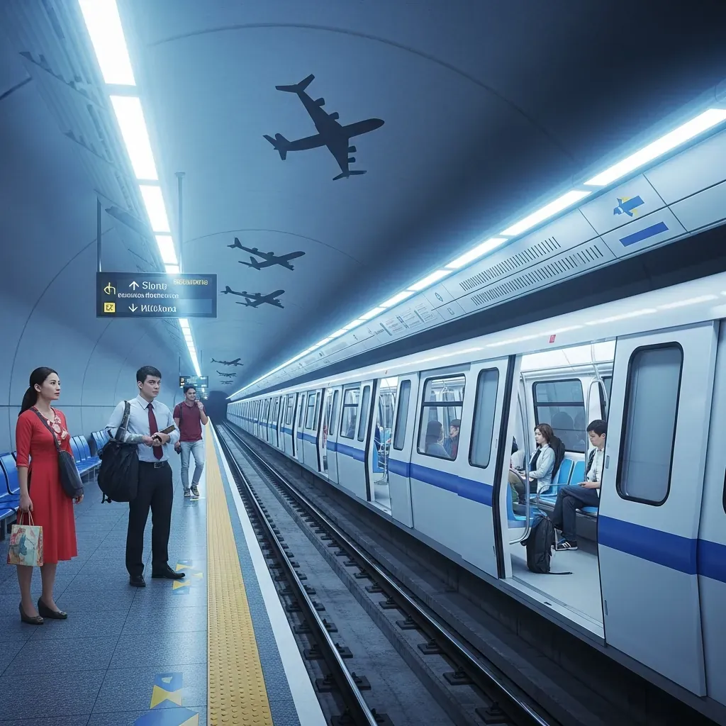 Tuyến vành đai trong số 6 đi ngầm kết nối hai sân bay