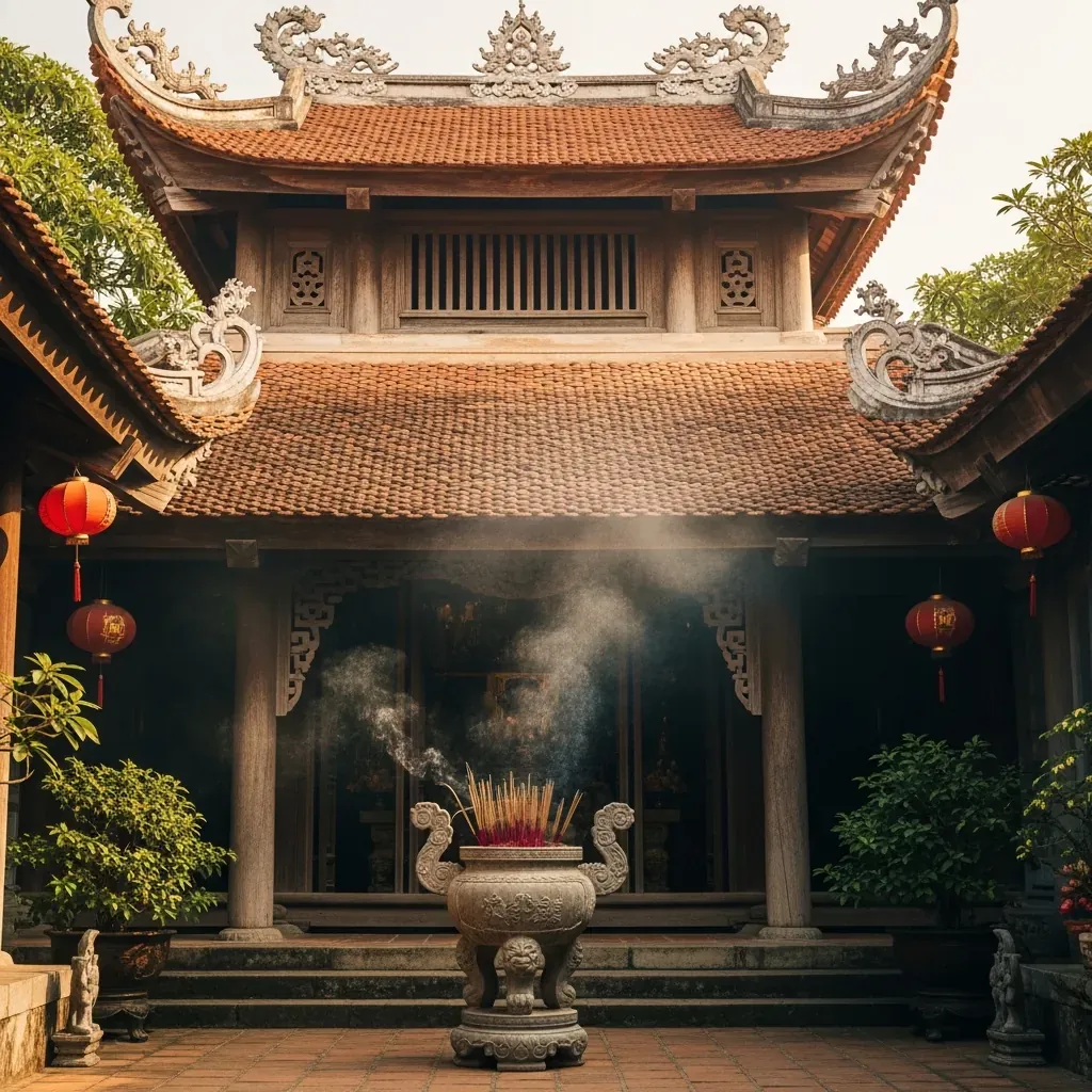Mặt tiền cổ kính của ngôi chùa Phật giáo Việt Nam mang dấu ấn lịch sử