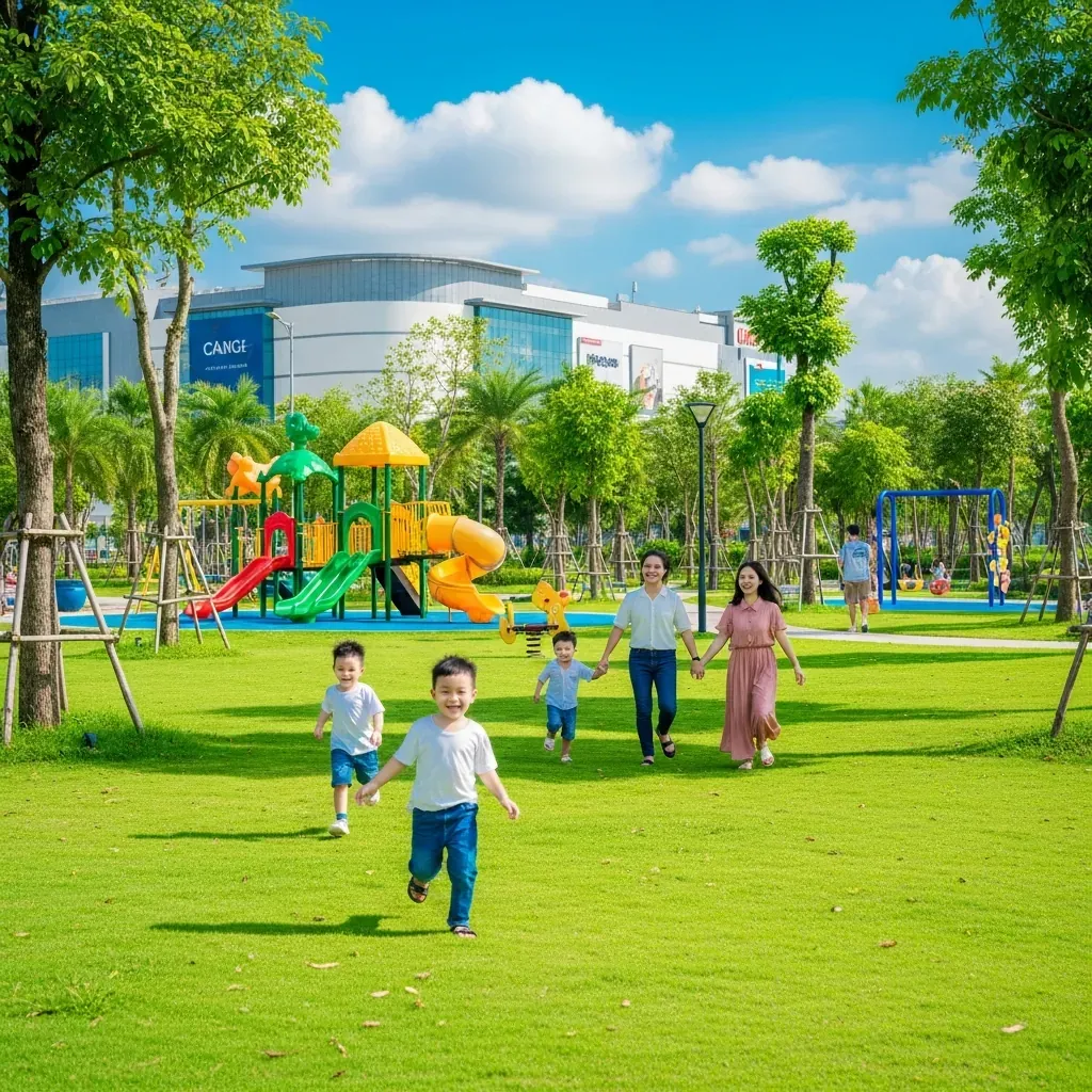 Gia đình Việt vui chơi tại công viên và khu vui chơi trẻ em ở Gò Vấp