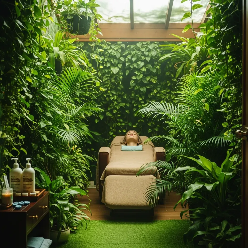 Không gian spa Láng Beauté yên bình gần gũi thiên nhiên