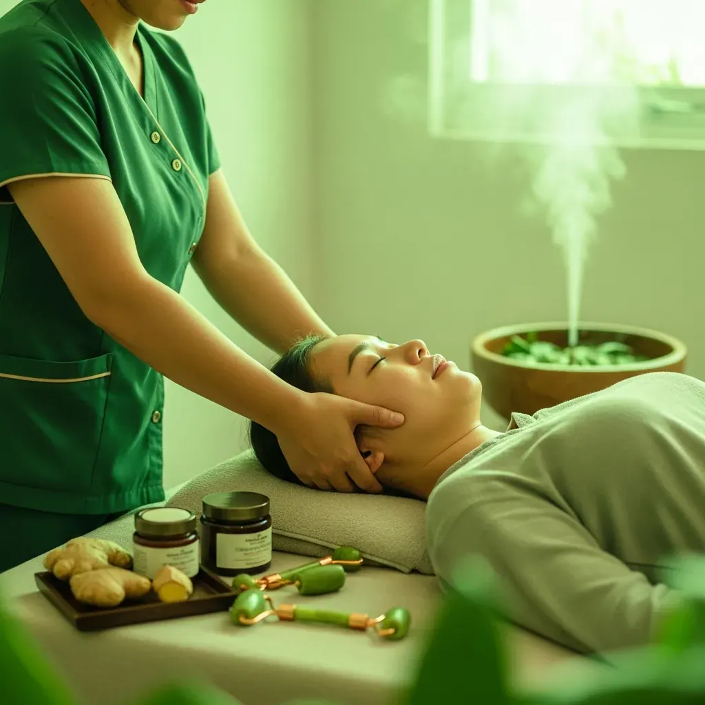 Massage kéo giãn kiểu Thái kết hợp gội thảo dược tại Phaya Thai Spa
