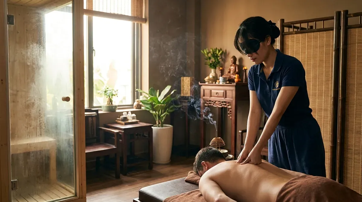 Không gian massage tại cơ sở Kỳ Quang Minh Gò Vấp