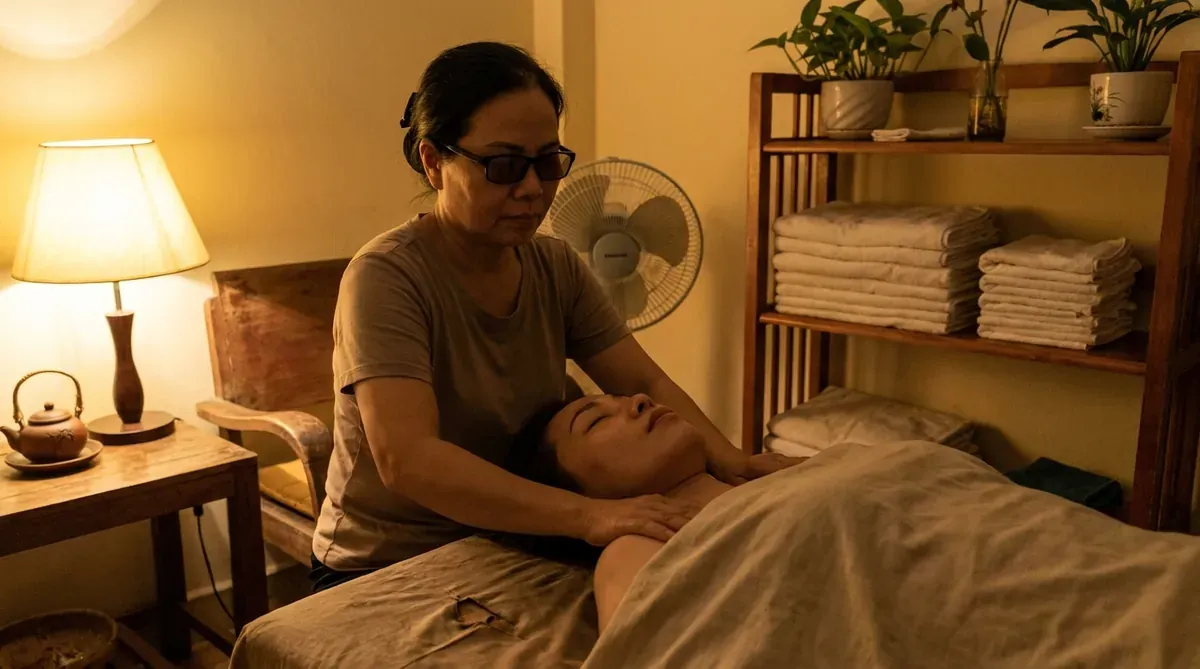Massage bấm huyệt chuyên biệt vai gáy tại Tươi Lập