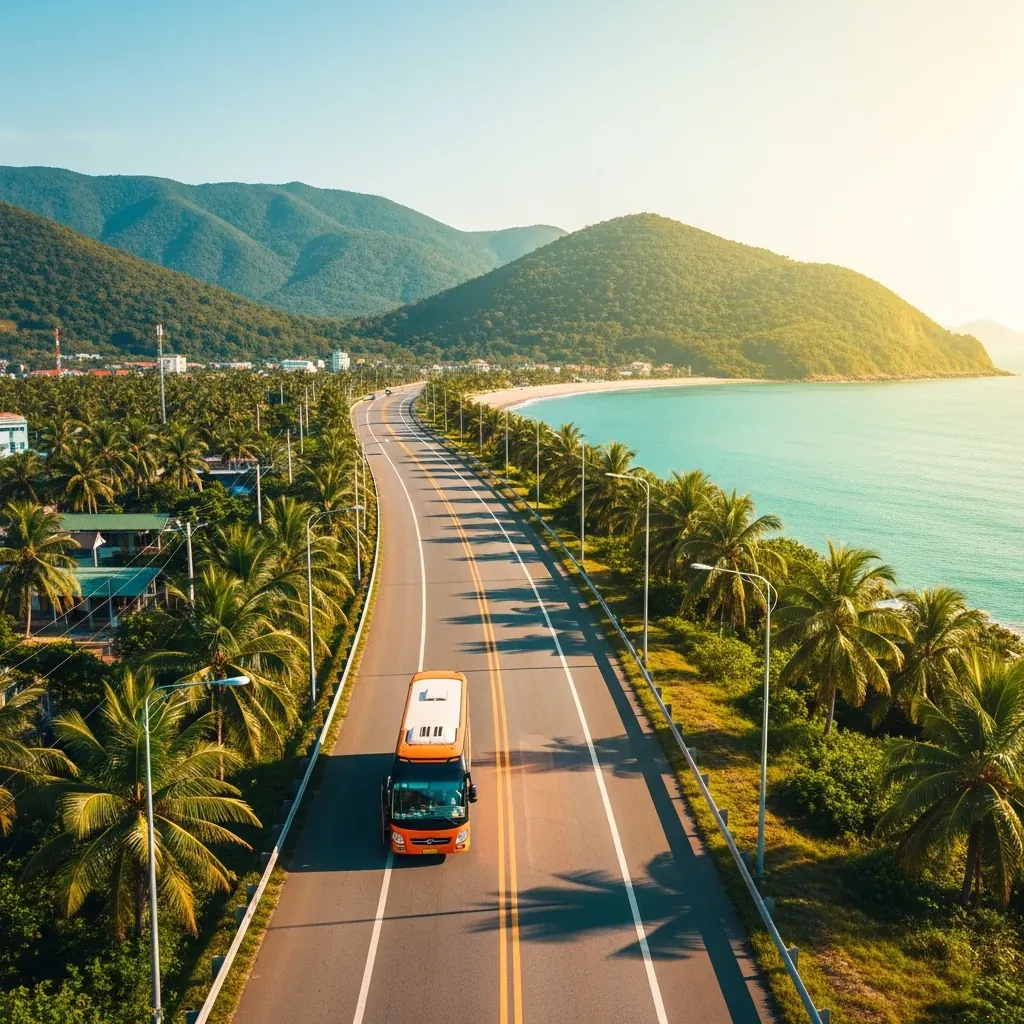 Tuyến xe Sài Gòn đi Nha Trang dọc đường biển