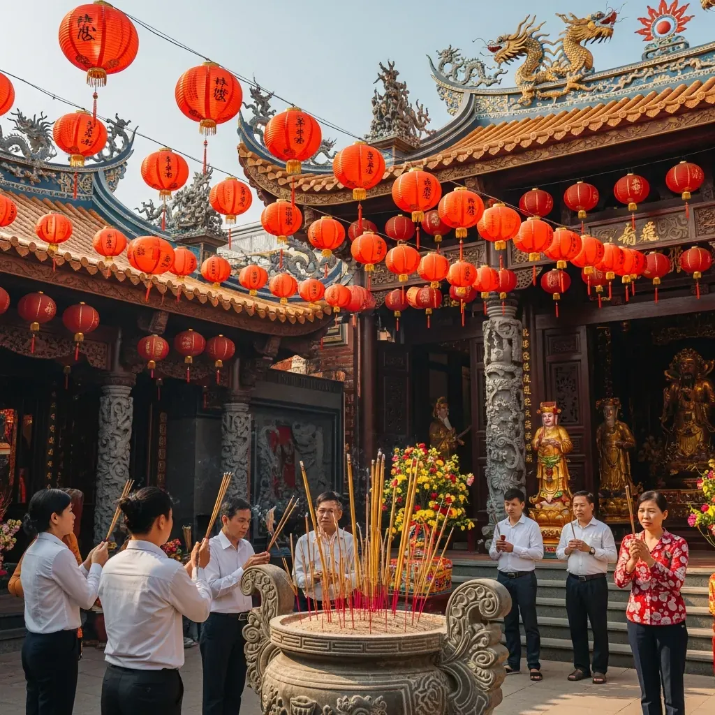 Hội quán Nghĩa An (Chùa Ông) với điêu khắc tinh xảo