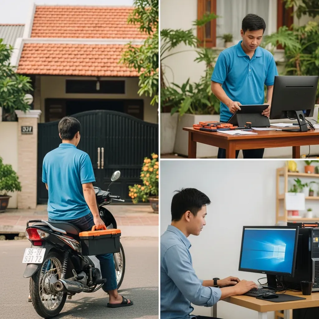 Dịch vụ sửa máy tính tận nơi tại nhà kể cả cuối tuần ở Quận 8