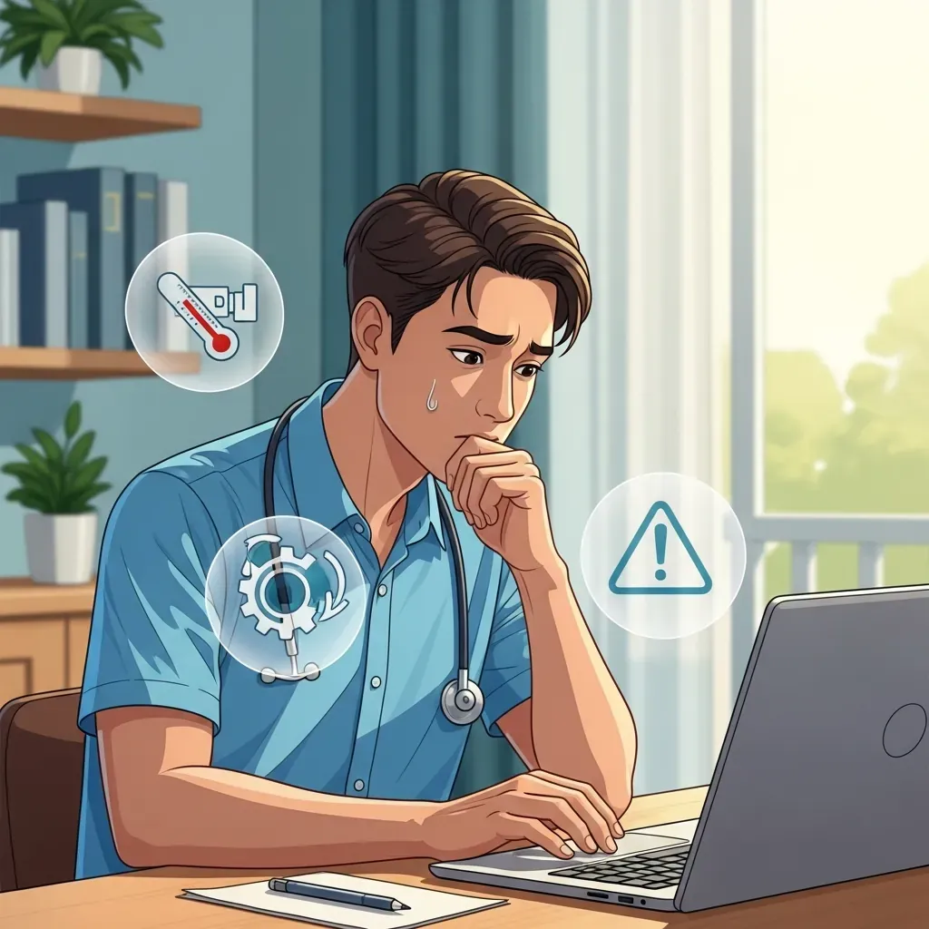 Người dùng phân loại lỗi máy tính tại nhà ở Thủ Đức