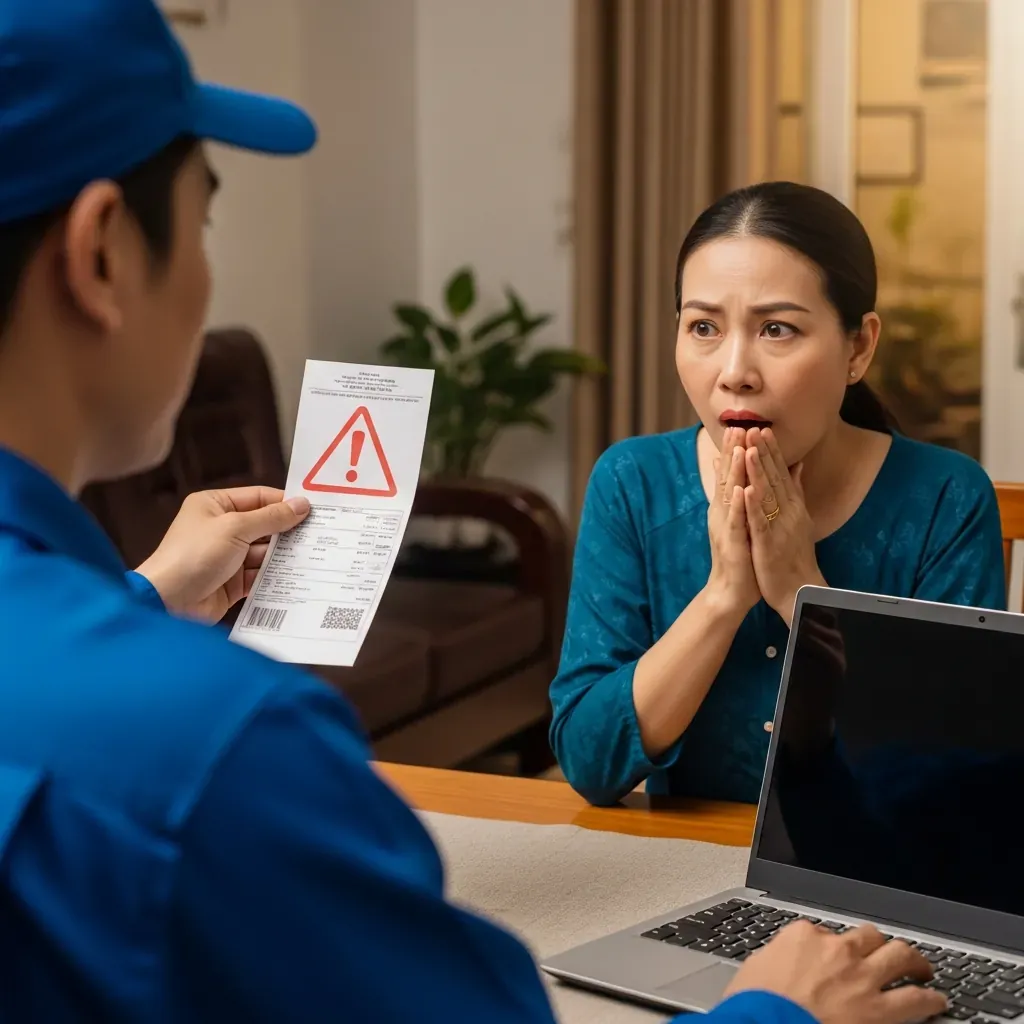 Thợ đưa hóa đơn sửa chữa cắt cổ sau khi kiểm tra miễn phí, khách hàng bàng hoàng.
