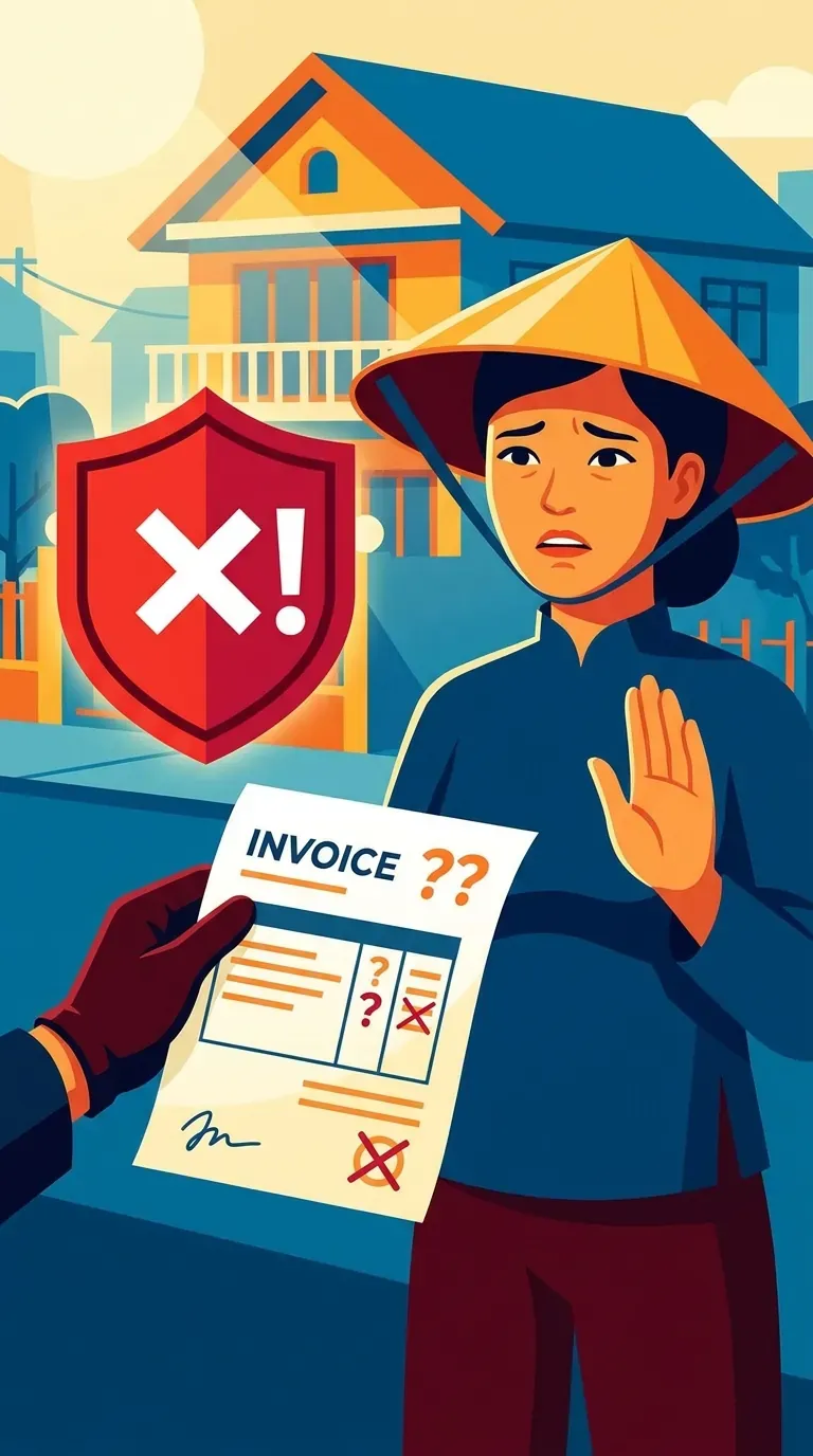 Minh họa cảnh báo dấu hiệu lừa đảo khi sửa tivi