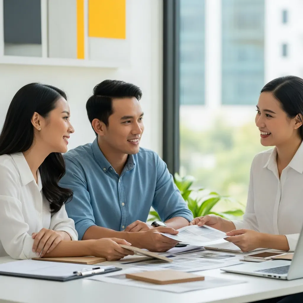 Buổi gặp tư vấn đầu tiên với đơn vị thiết kế nội thất
