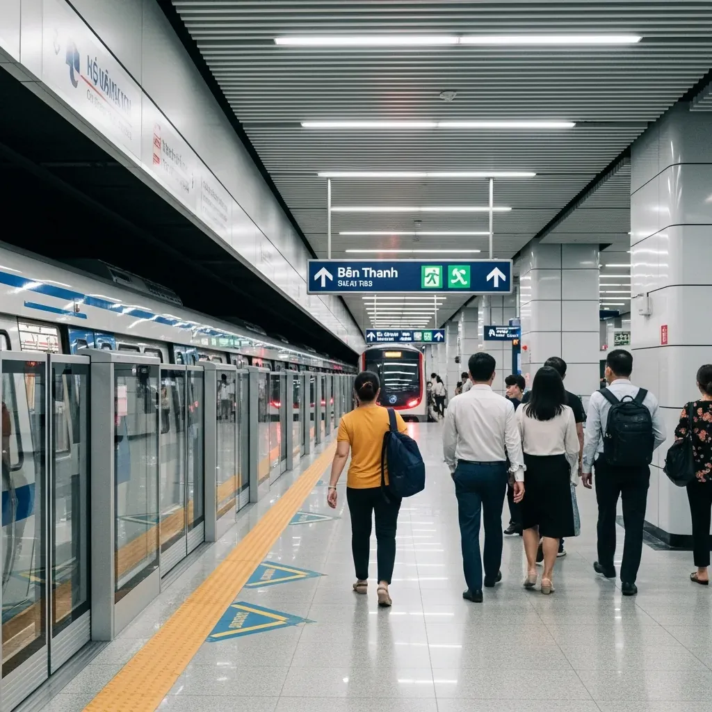 Ga Metro Bến Thành hiện đại, cửa ngõ vào trung tâm Sài Gòn