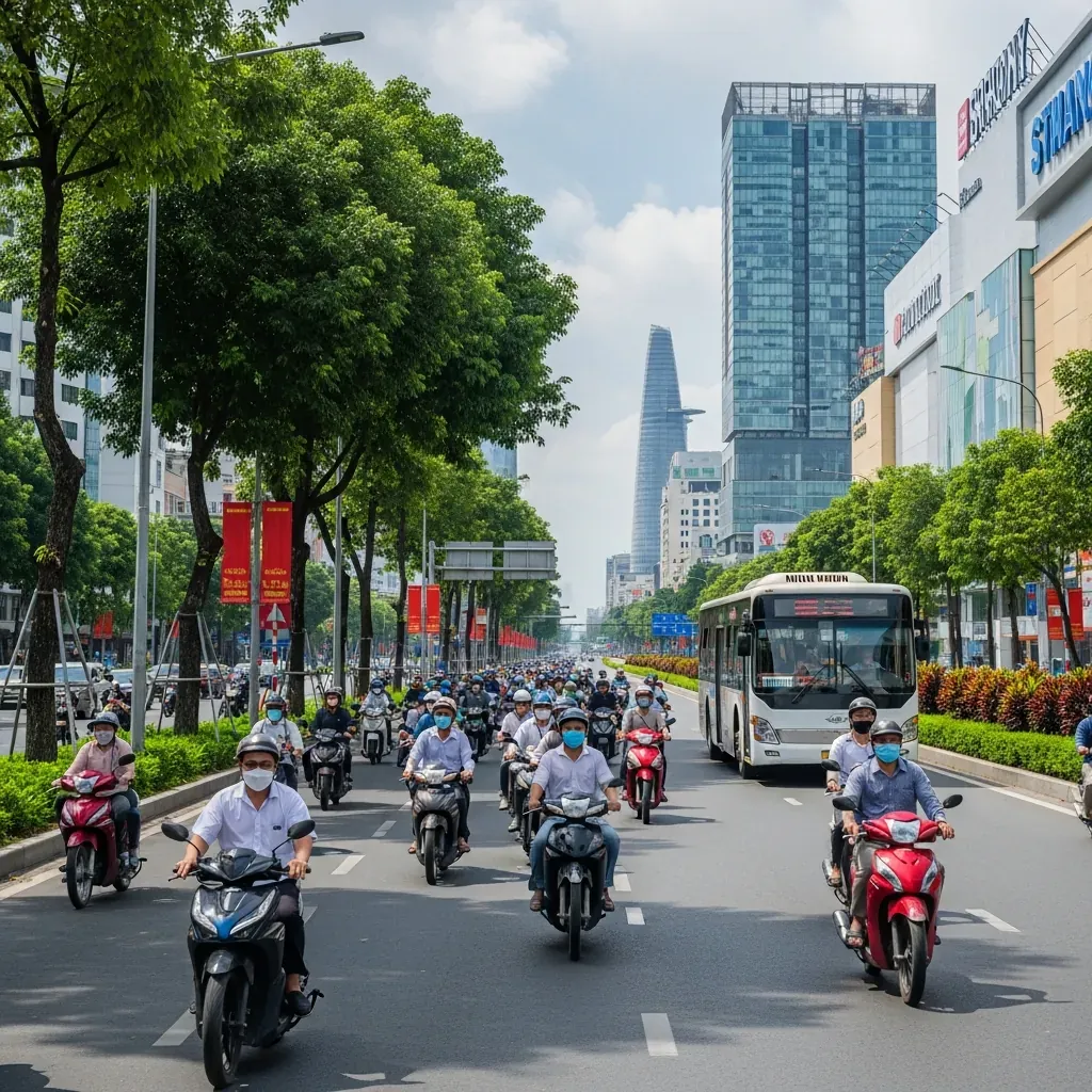Đường đi tới Vạn Hạnh Mall bằng xe máy và xe buýt