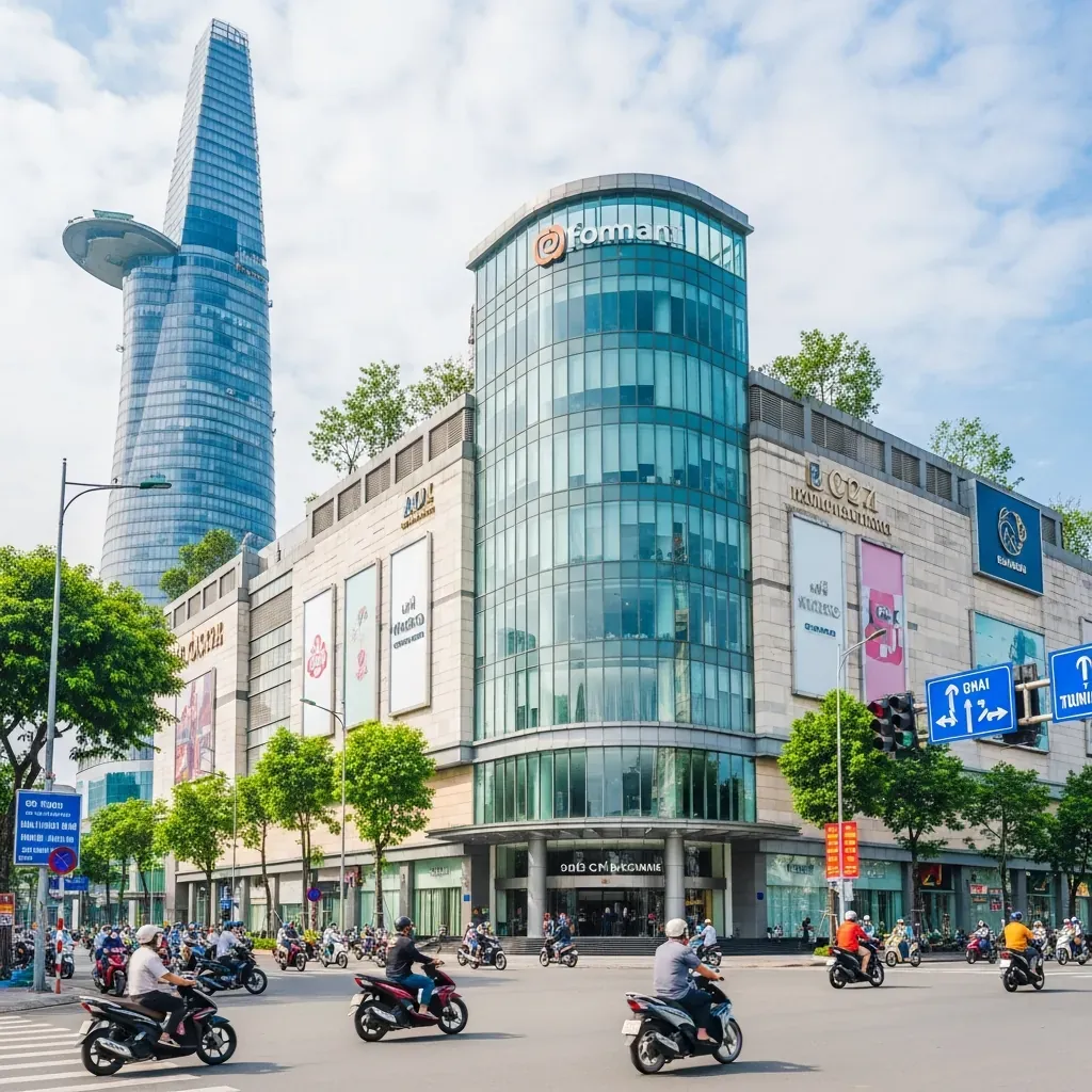 Toàn cảnh bên ngoài Vạn Hạnh Mall Quận 10 nhìn từ đường Sư Vạn Hạnh