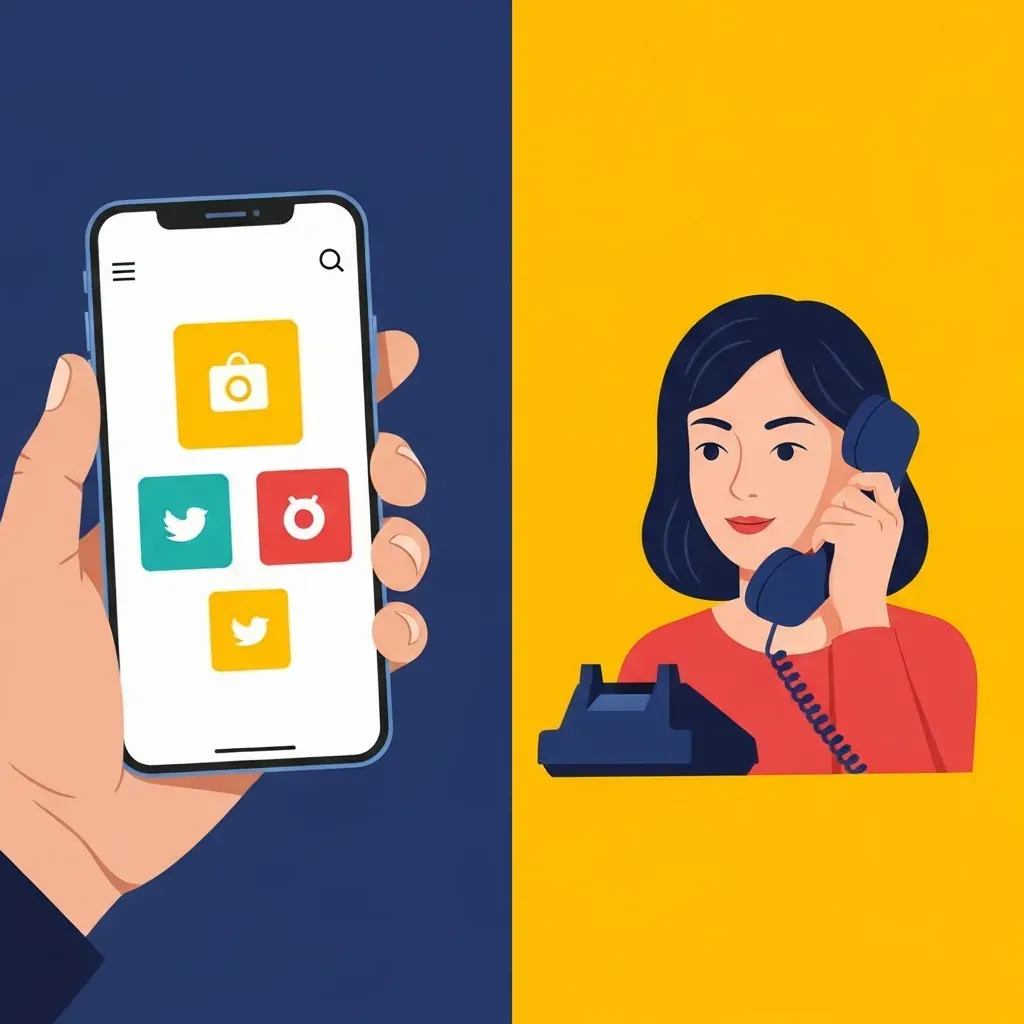 So sánh giữa đặt vé qua ứng dụng và gọi điện trực tiếp cho nhà xe.
