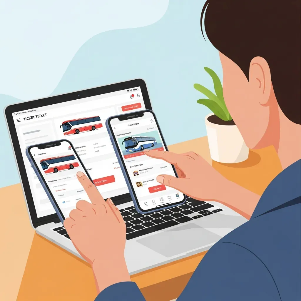 Đặt vé xe đi Mũi Né qua app và website
