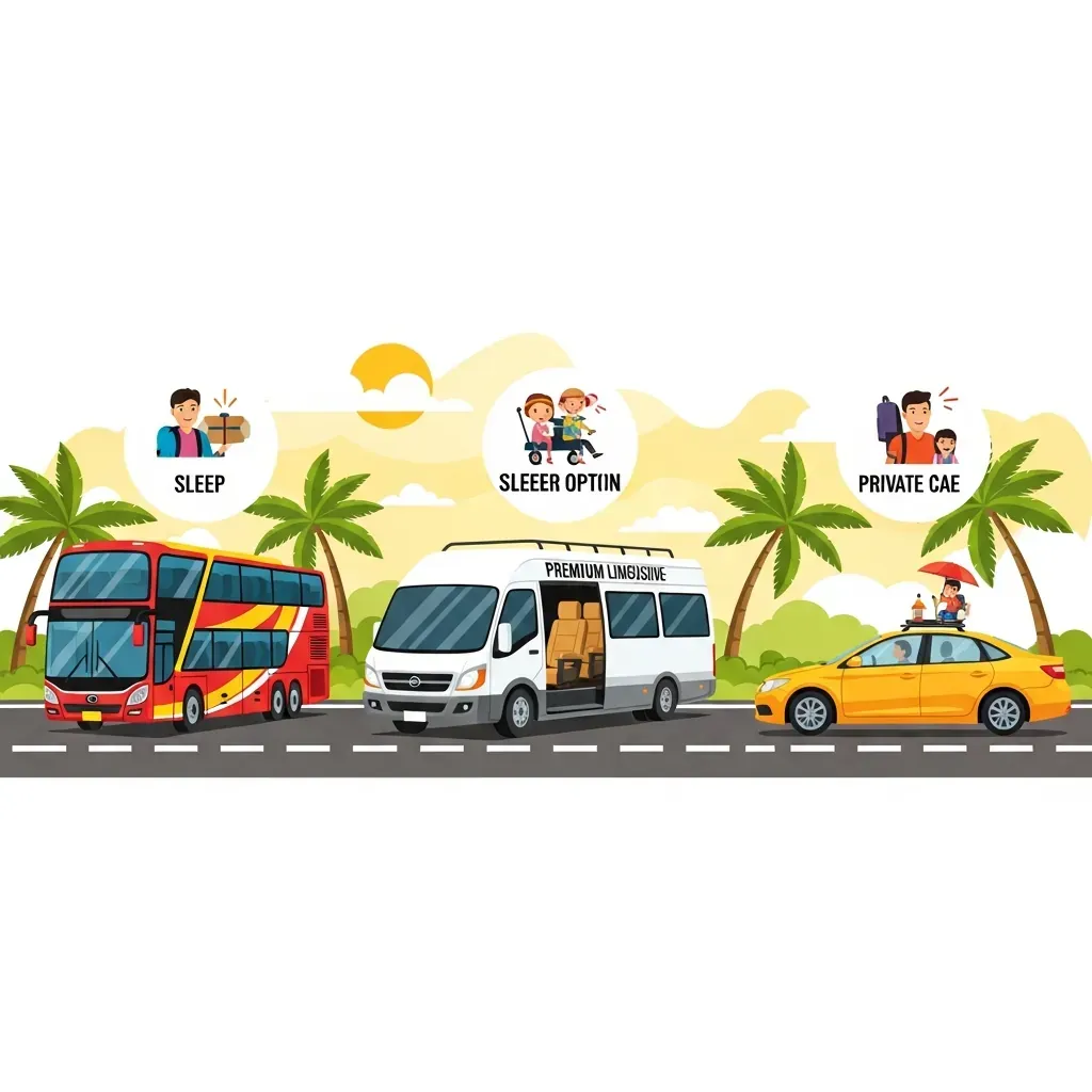 So sánh giường nằm, limousine và thuê xe riêng đi Mũi Né