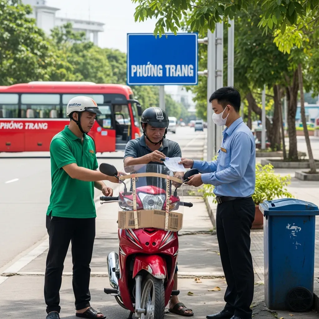 Gửi xe máy qua FUTA Express.