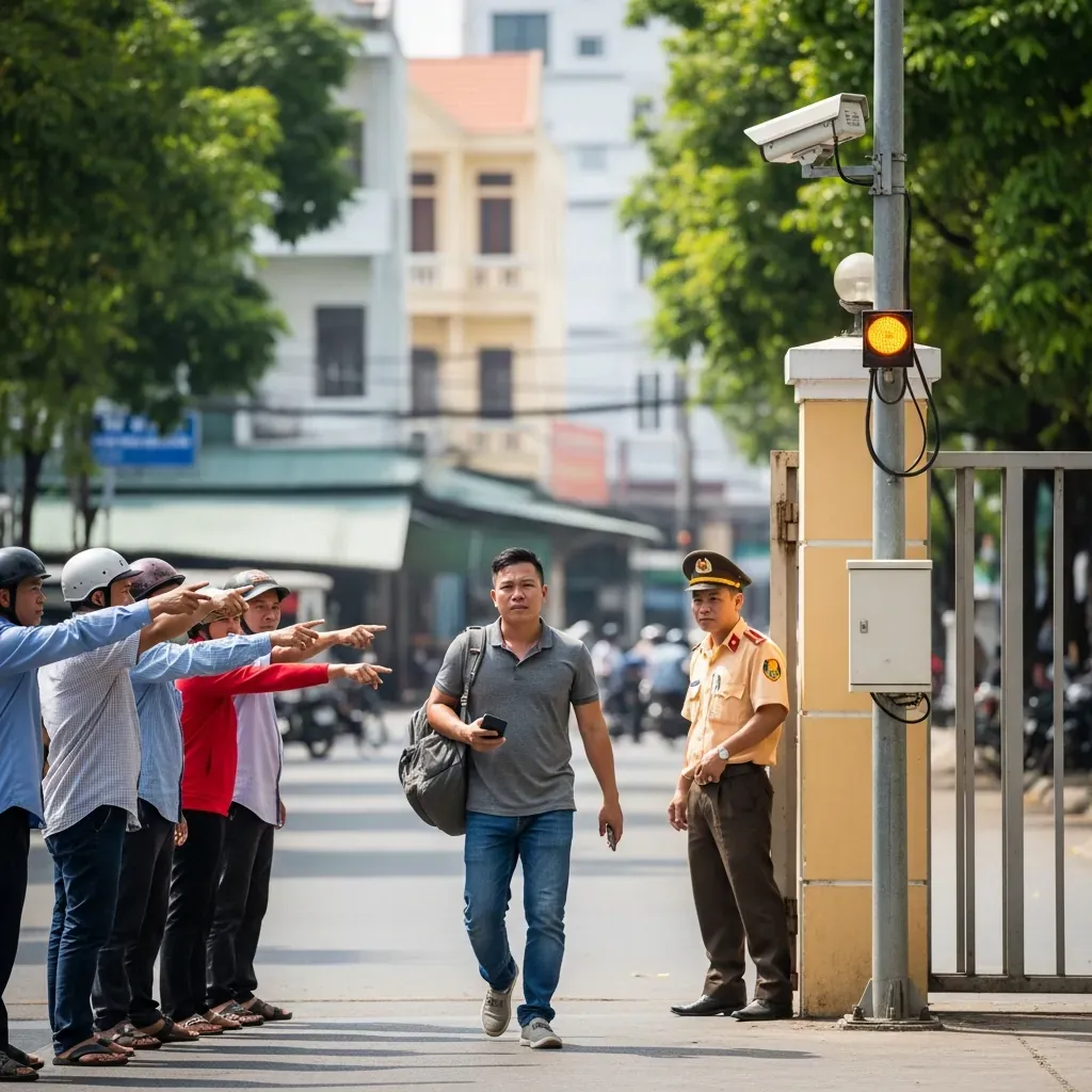 Người đàn ông Việt Nam tự tin rời bến xe, tránh xa cảnh chèo kéo của xe ôm