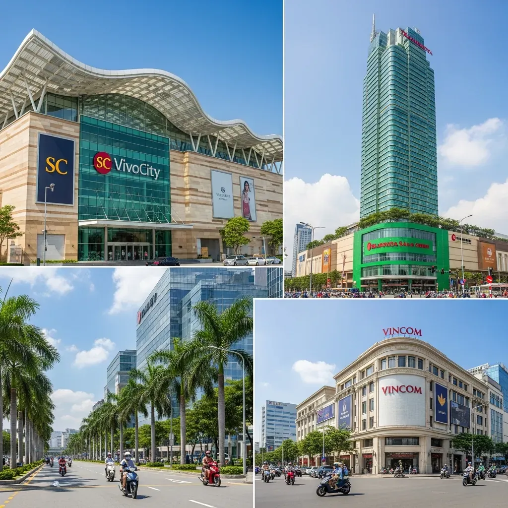 Ba trung tâm thương mại thay thế: SC VivoCity, Takashimaya và Vincom Đồng Khởi.